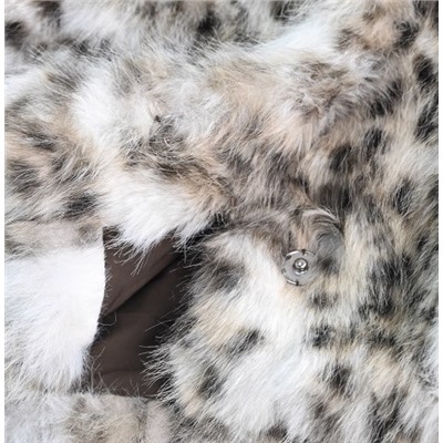 Легкая роскошная модная ретро-темпераментная искусственная шуба с леопардовым принтом