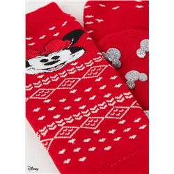 Stoppersocken mit weihnachtlichem Disney-Motiv für Kinder