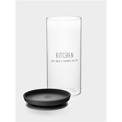 Банка для сыпучих продуктов, 1,1 л, стекло Б/пластик, Special