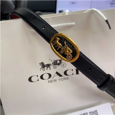 Ретро-ремень КОУ*Ч изготовлен из гладкой кожи