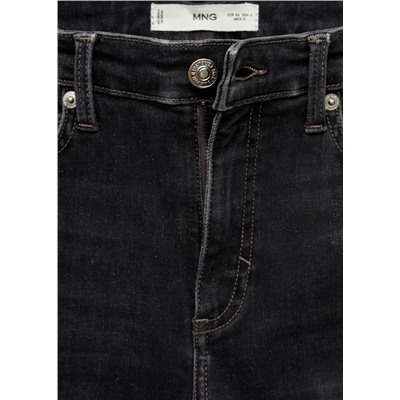 Jeans skinny tiro medio