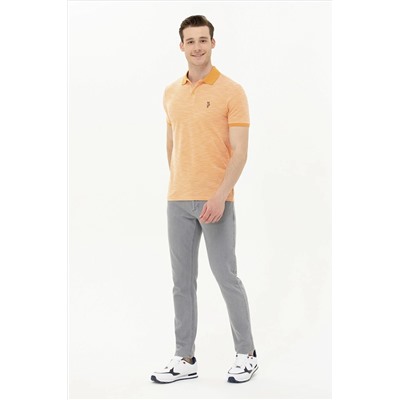 Erkek Turuncu Polo Yaka Tişört