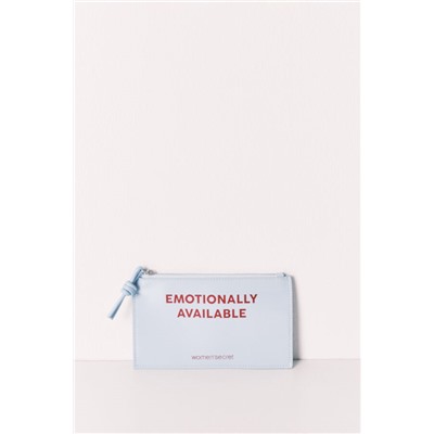 Mini monedero charol azul