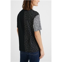 Camiseta topos encaje