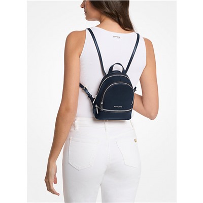 Michael Kors Outlet Rhea Extra-Small Pebbled Leather Backpack