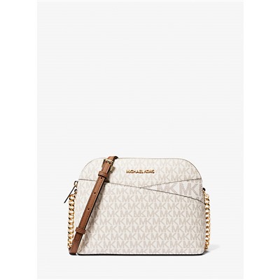 Michael Kors Outlet Jet Set Travel Medium Logo Dome Crossbody Bag