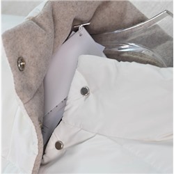 Женский плотный теплый двусторонний твидовый жилет ЛАКОСТ*Е