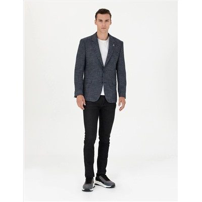 Lacivert Slim Fit Ceket