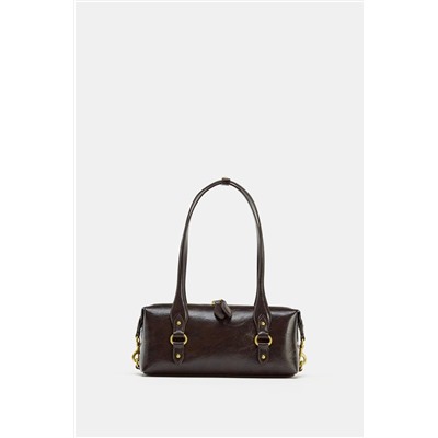 SHOULDER BAG WITH METALLIC DETAILS