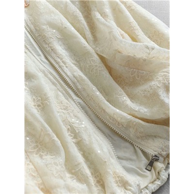 Красивый ажурный бомбер / куртка на молнии