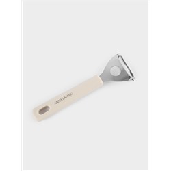 Овощечистка, 18 см, Т-образная, сталь/пластик, серо-бежевая, Universal