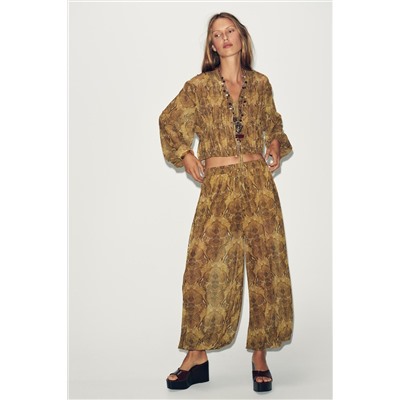 PRINTED BALLOON TROUSERS