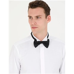 Beyaz Slim Fit Smokin Gömlek