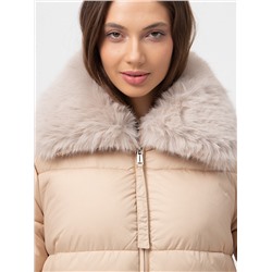 ПАЛЬТО ЖЕНСКОЕ С МЕХОВЫМ ВОРОТНИКОМ