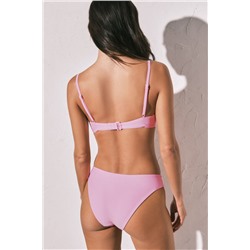 Top bikini push up cruzado rosa