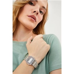 Aqua Di Polo 1987 Unisex Gümüş Retro Ekose Dijital Kol Saati Apwa065710