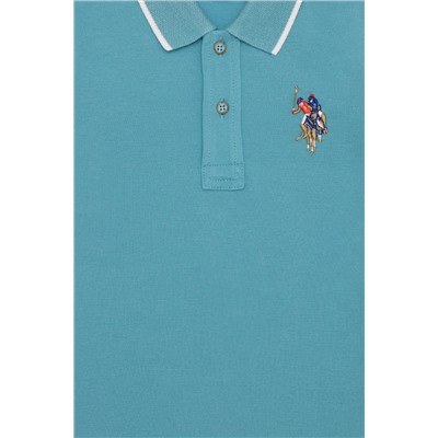 Erkek Çocuk Turkuaz Polo Yaka Tişört