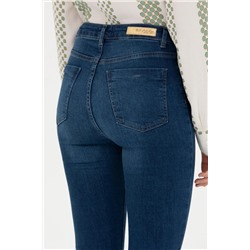 Kadın Koyu Mavi Jean Pantolon