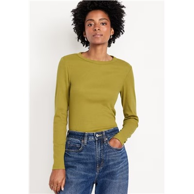 Snug Long-Sleeve Crew-Neck T-Shirt