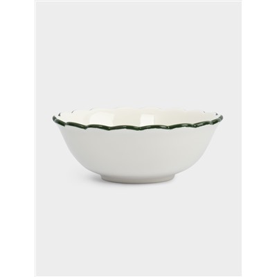 Салатник, 20х8 см, 1,2 л, керамика D, зеленый, Лошадка у елки, Festival