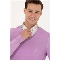 Erkek Lila Basic Kazak