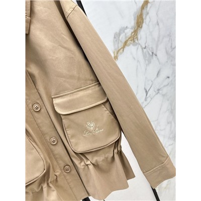 Женская ветровка с двойным карманом в стиле tooling (2 цвета)  ЛОРО ПИАН*О