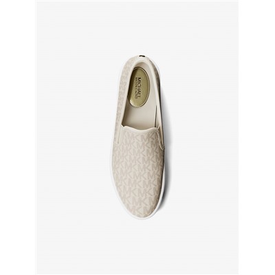 Michael Kors Outlet Teddi Signature Logo Slip-On Sneaker