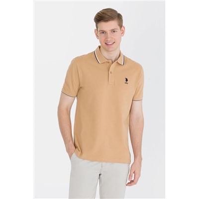Erkek Camel Basic Polo Yaka Tişört