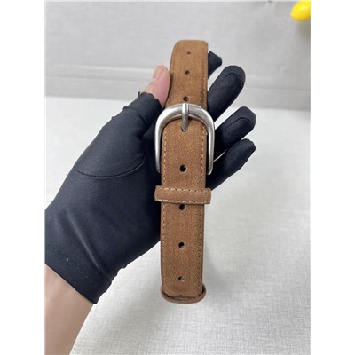 Женский классический ремень из замши