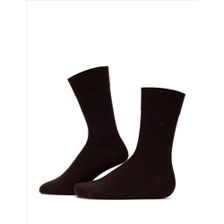 Erkek Bambu Karışımlı Kahverengi Soket Basic Çorap