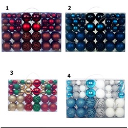 Огромный набор елочных шаров 🔴  Привозила такие каждый год. Шикарно как и для композиций/поделок, так и украсить елку в моно цвет