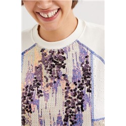 Sudadera patch tejidos