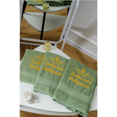 14419/5 Любимая бабушка полотенце махровое плотность 400гр