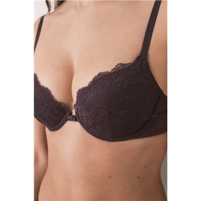 Sujetador clásico relleno encaje morado BEAUTIFUL