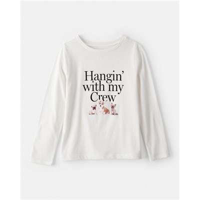 Girls Always Sweet Long-Sleeve Graphic Tee - Grey