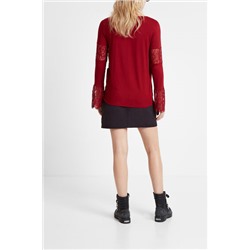 Camiseta encaje floral