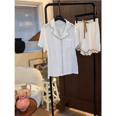 Ещё одна нежная нежность 🤍 Женская пижама в двух вариантах