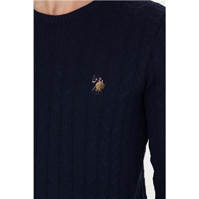 Erkek Lacivert Basic Kazak