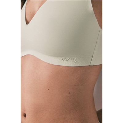 Top halter liso clean cut verde