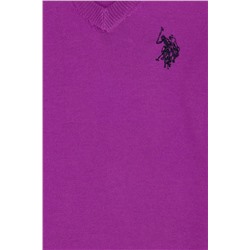 Kız Çocuk Violet Basic V - Yaka Kazak