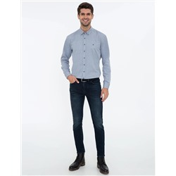 Gri Regular Fit Uzun Kollu Gömlek