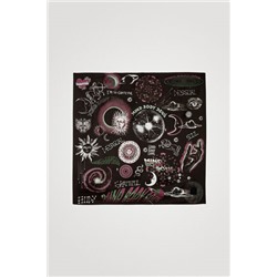 Foulard cuadrado estampado cósmico