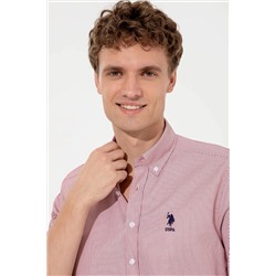 Erkek Kırmızı Uzun Kollu Gömlek