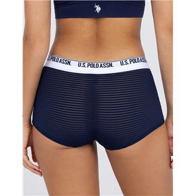 5PK STRIPE MICROFIBER BOYSHORTS