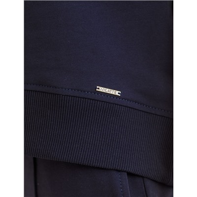 Футболка свободная с принтом из футера двухнитки с эластаном