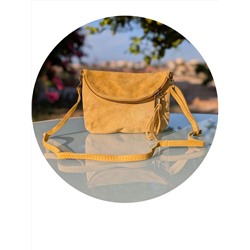 Итальянская сумка из натуральной кожи AB.Z PELLE 222-07 CAMEL АКЦИЯ