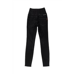 Vaquero skinny fit de tiro alto Negro