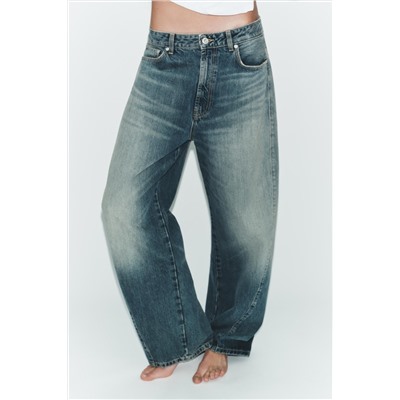 TRF MID-WAIST BAGGY BALLOON JEANS