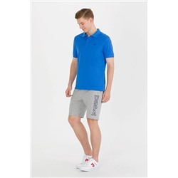 Erkek Gri Melanj Örme Şort