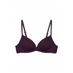 Sujetador triangular relleno encaje morado CHARMING